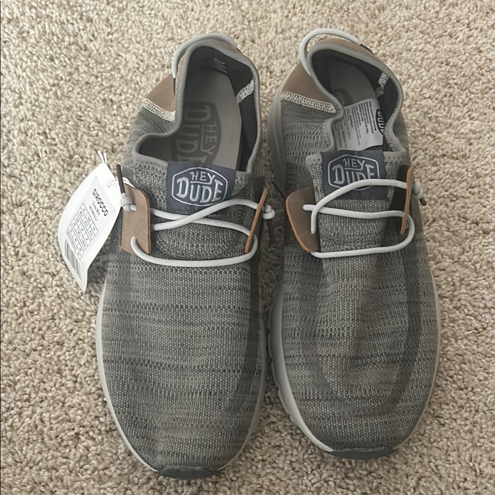 Hey Dude Men's Gray Casual Shoes